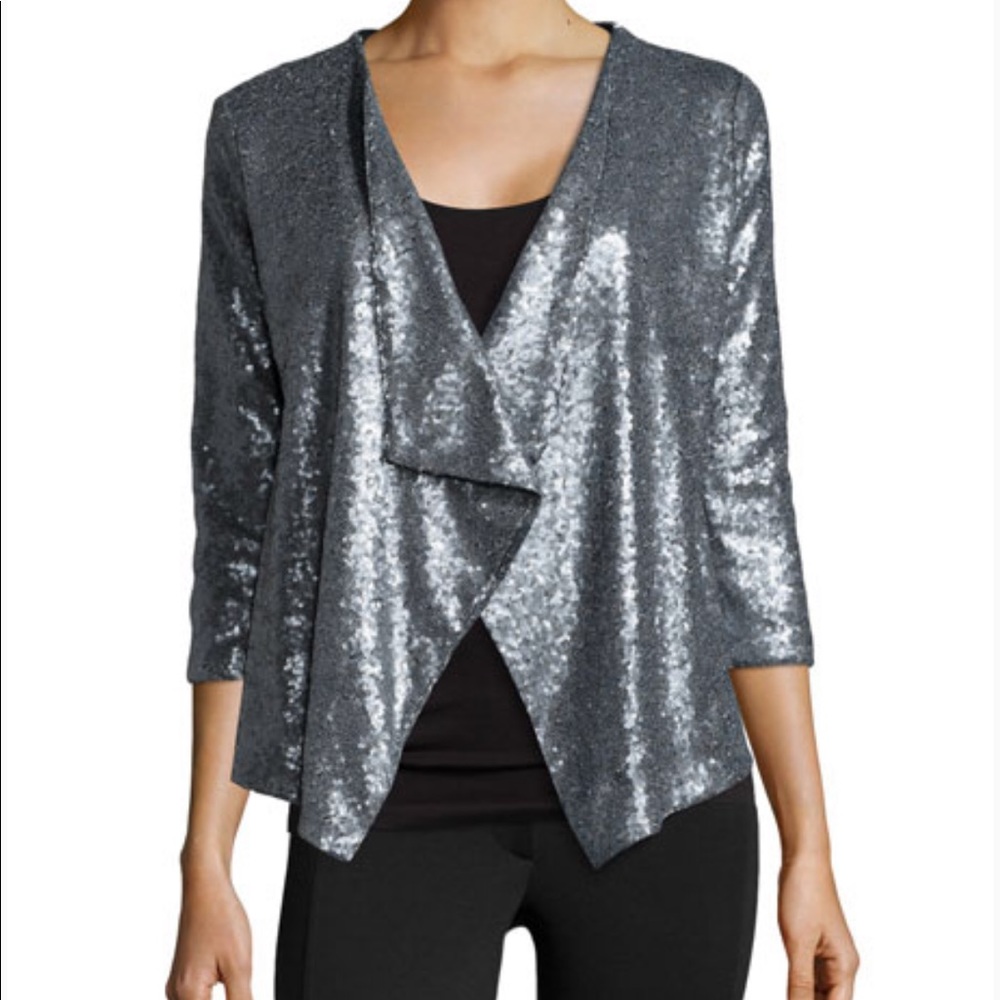 Design History steel sequin 3/4 length jacket